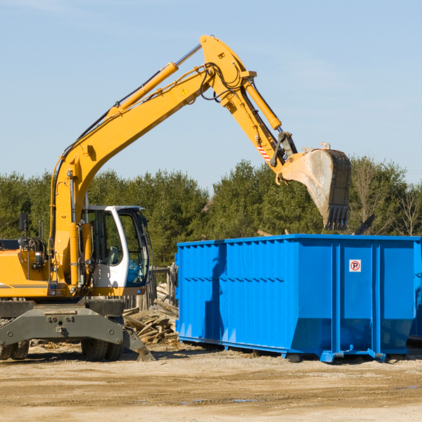 what size residential dumpster rentals are available in Hurley VA